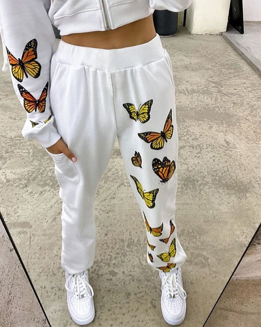 Women Casual Sport Pants Solid Running Jogger Pants Female Solid Tracksuit Elastic Waist Ladies Sweatpants Baggy Trousers