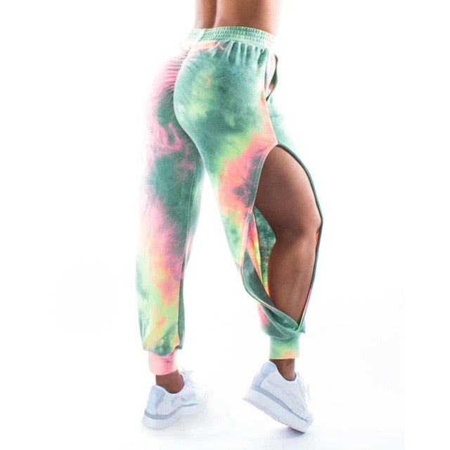 Women Casual Sport Pants Solid Running Jogger Pants Female Solid Tracksuit Elastic Waist Ladies Sweatpants Baggy Trousers