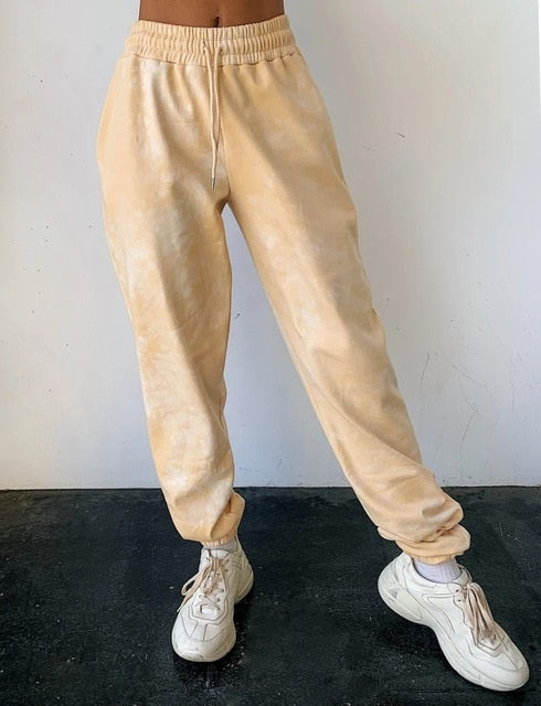 Women Casual Sport Pants Solid Running Jogger Pants Female Solid Tracksuit Elastic Waist Ladies Sweatpants Baggy Trousers