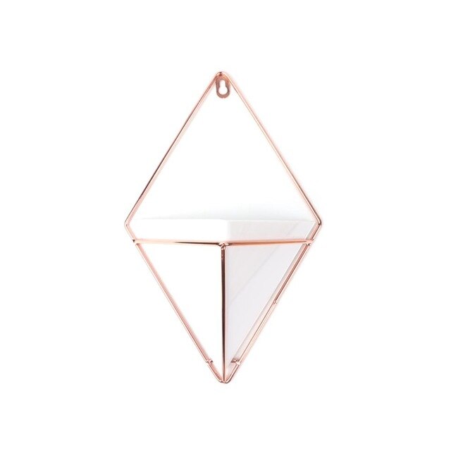 OOTDTY Geometric Hanging Wall Flower Pots Holder Garden Succulent Plants Decorations