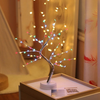 Creative tree lamp led pearl tree lamp touch screen lamp bedroom lamp bedside night light birthday gift
