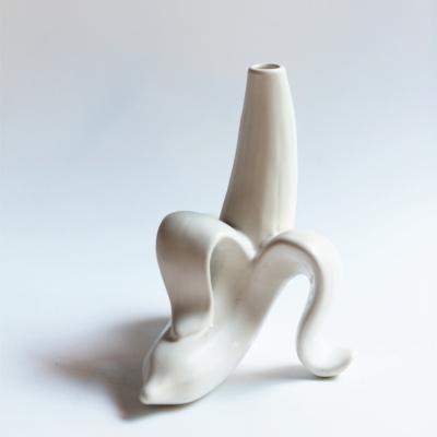 Ceramic Vase Home Decor Flower Pots Planters Gold Banana Furnishing Kitchen Restaurant Decoration Vase