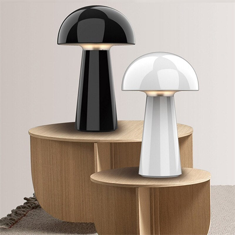 LED Table Lamp Creative Mushroom Night Light Outdoor Light With Touch Switch Bedside Lamp For Bedroom Home Illumination Decor