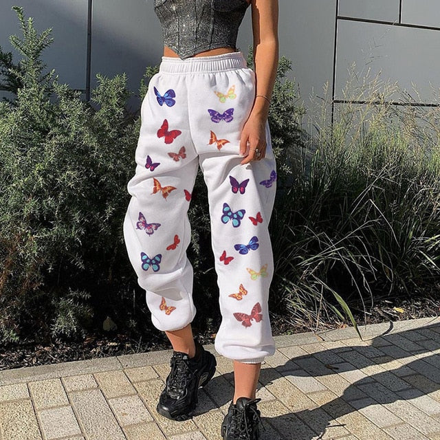 Women Casual Sport Pants Solid Running Jogger Pants Female Solid Tracksuit Elastic Waist Ladies Sweatpants Baggy Trousers