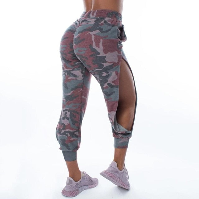Women Casual Sport Pants Solid Running Jogger Pants Female Solid Tracksuit Elastic Waist Ladies Sweatpants Baggy Trousers