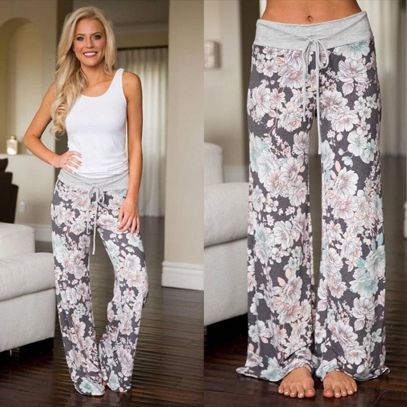 Large Plus Size Palazzo Joggers Women's Pants Female Sports Pants For Women Trousers Wide Leg Pant High Waist Sweatpants Baggy