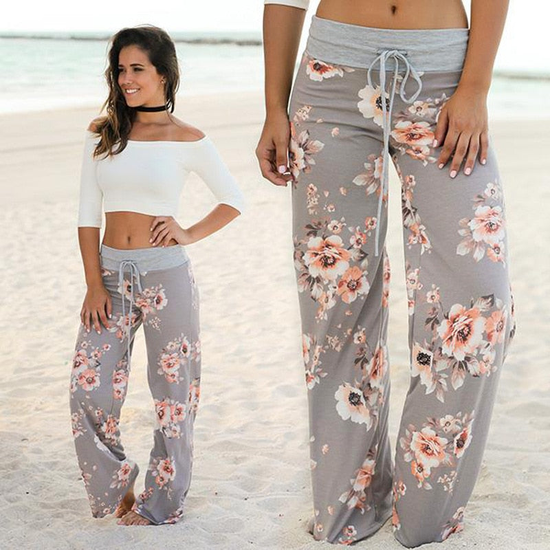 Large Plus Size Palazzo Joggers Women's Pants Female Sports Pants For Women Trousers Wide Leg Pant High Waist Sweatpants Baggy