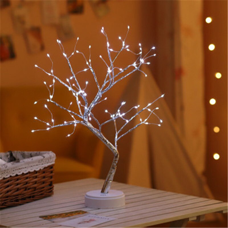 New Led Tree Lamp Pearl Tree Lamp Touch Screen Lamp Bedroom Lamp Bedside Night Light Birthday Gift Home Decor