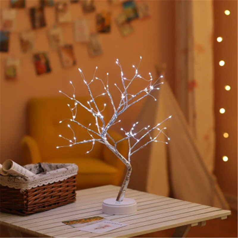 New Led Tree Lamp Pearl Tree Lamp Touch Screen Lamp Bedroom Lamp Bedside Night Light Birthday Gift Home Decor