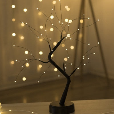 New Led Tree Lamp Pearl Tree Lamp Touch Screen Lamp Bedroom Lamp Bedside Night Light Birthday Gift Home Decor