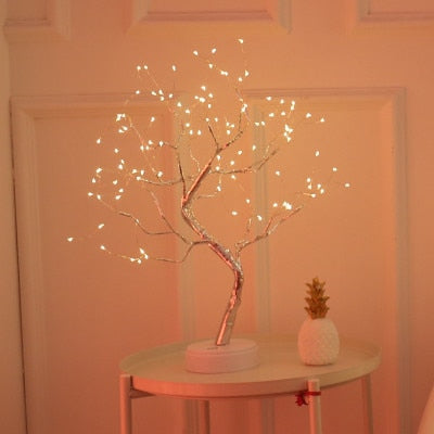 Creative tree lamp led pearl tree lamp touch screen lamp bedroom lamp bedside night light birthday gift