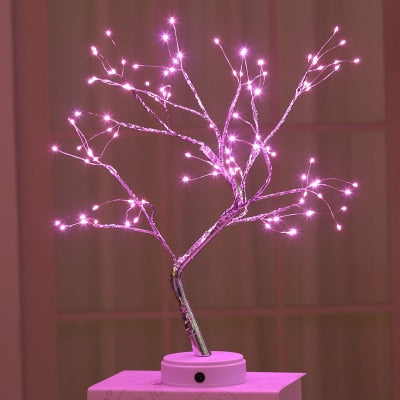 Creative tree lamp led pearl tree lamp touch screen lamp bedroom lamp bedside night light birthday gift