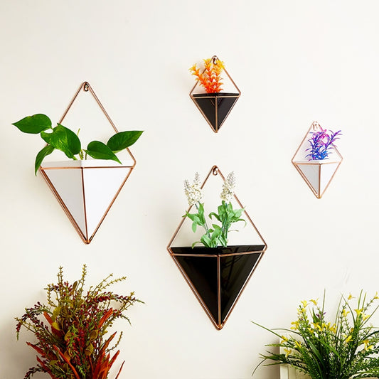 OOTDTY Geometric Hanging Wall Flower Pots Holder Garden Succulent Plants Decorations