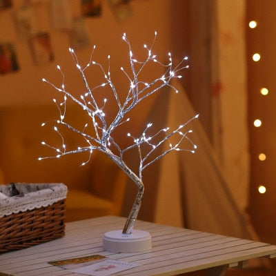 Creative tree lamp led pearl tree lamp touch screen lamp bedroom lamp bedside night light birthday gift