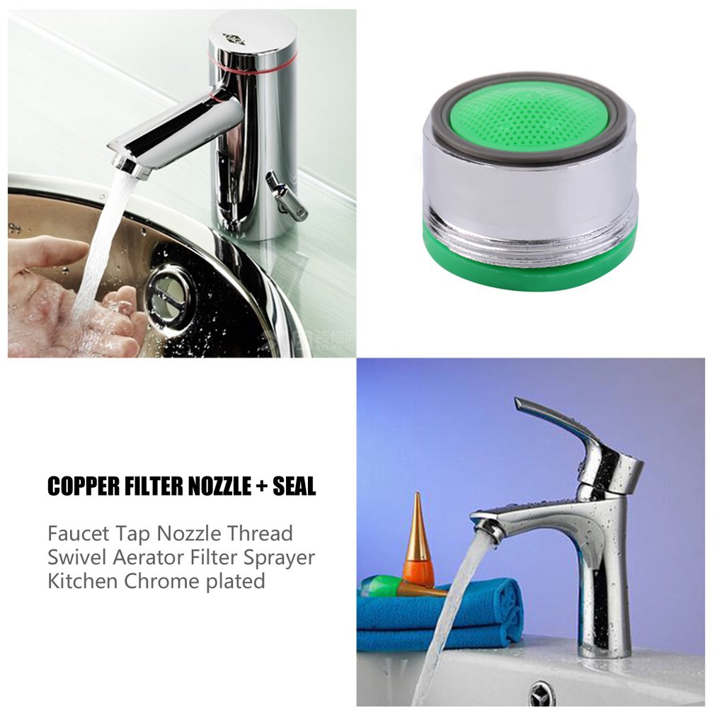 Insulation Materials 360 Water Bubbler Rotate Faucet Tap Nozzle Thread Swivel Aerator Filter Sprayer Kitchen Chrome plated