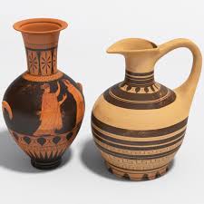 Brown & Orange Traditional Handmade Ceramic Vase